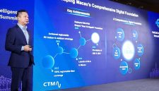 Hudson Lou, Head of Network Services and Development at CTM, delivering a keynote speech