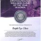 Bright Eye Clinic Named Ophthalmology Wellness Clinic of the Year in Korea